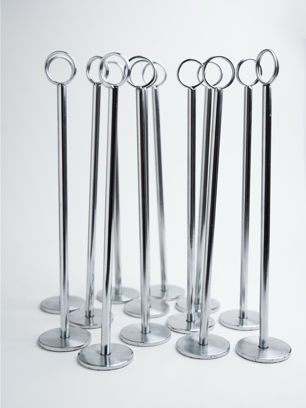 Premium Silver Table Place Card Holders - Set of 12 (or 24)